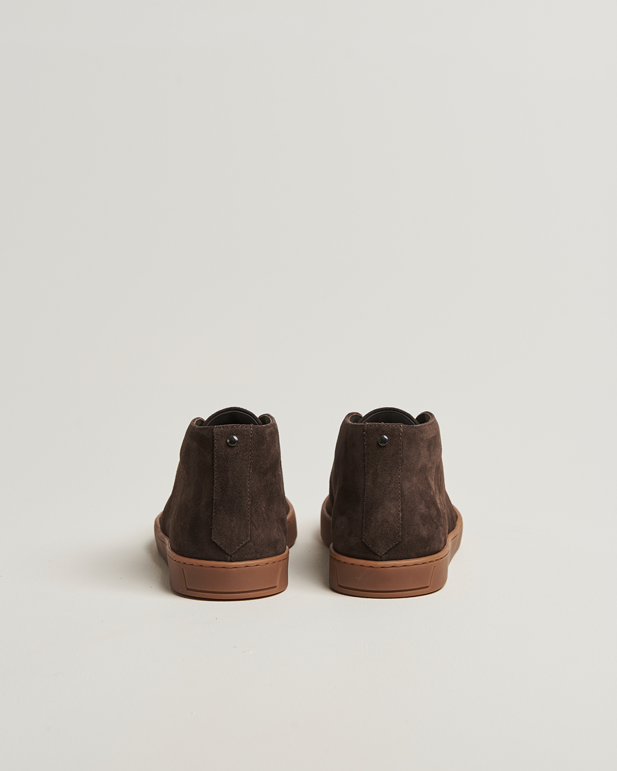 Canali Chukka Boots Dark Brown Suede