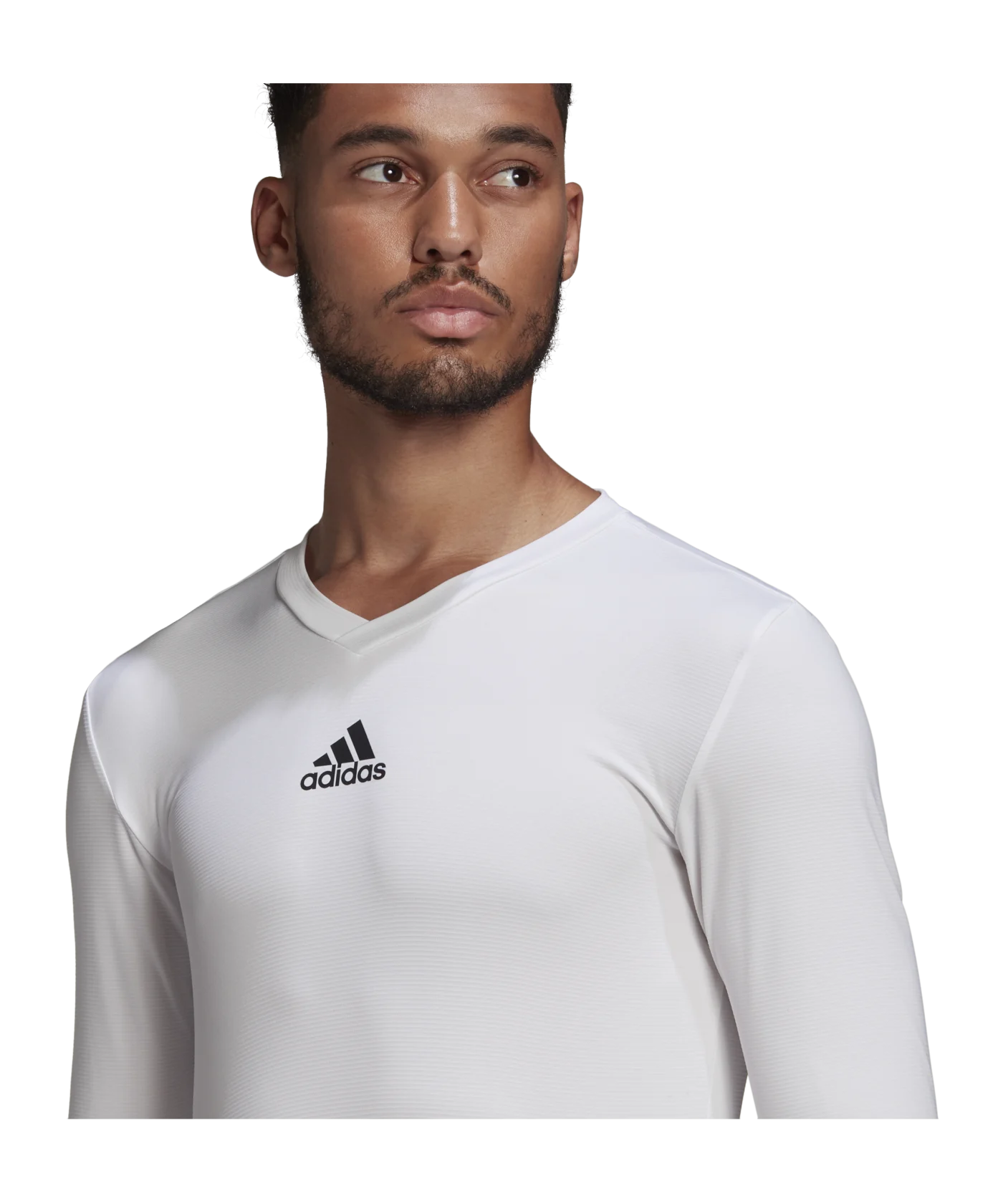 adidas Team Base Top langarm Weiss