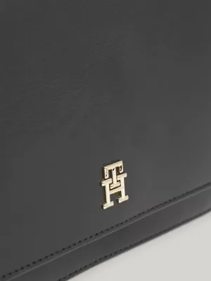 Bolsa transversal média com monograma TH