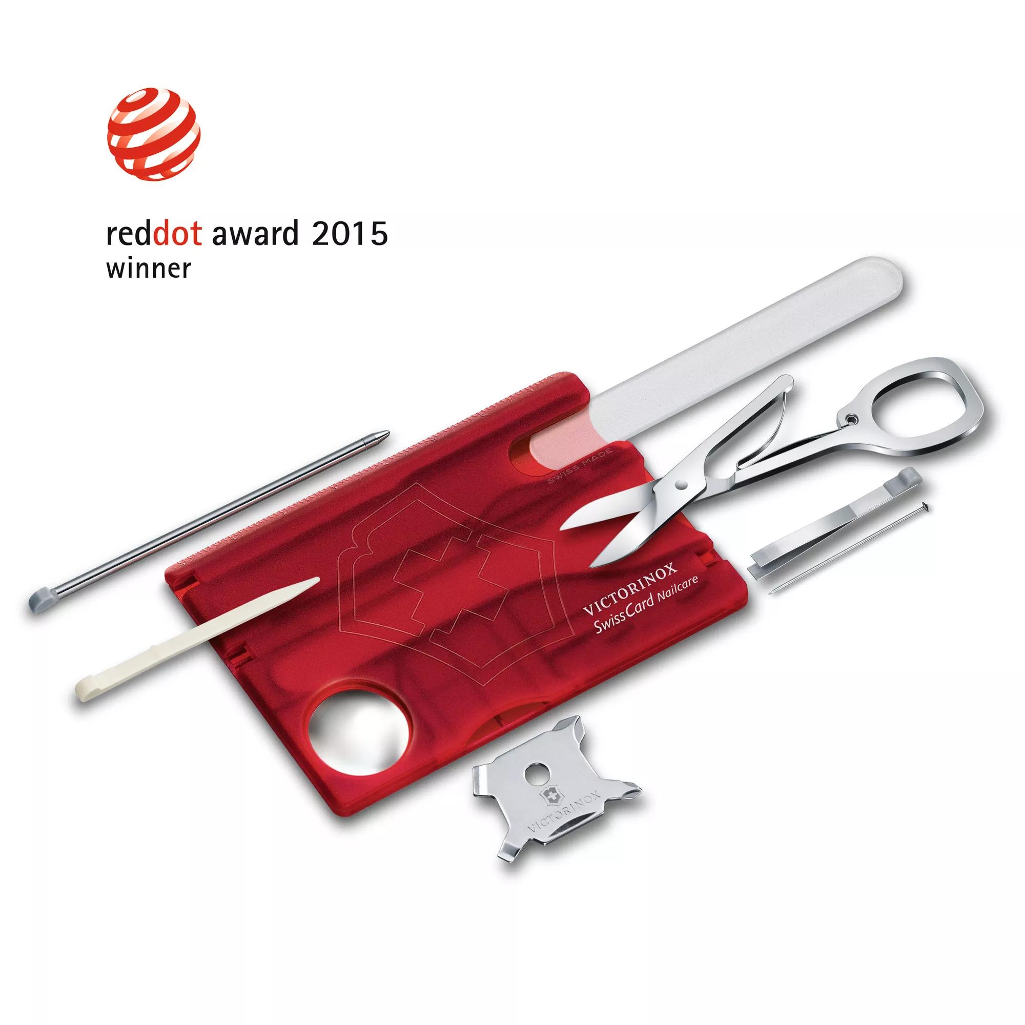 Swiss Card Nailcare-rot transparent