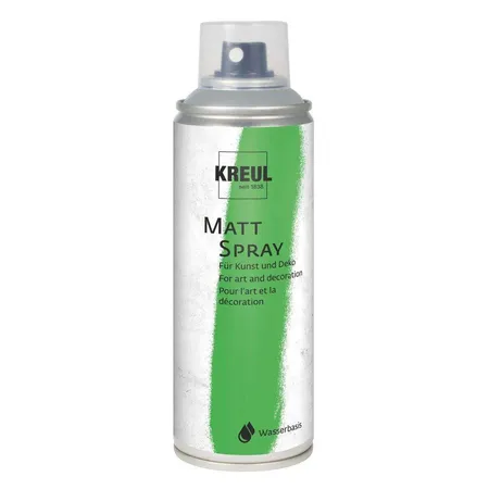 KREUL Matt Spray hochpigmentiert und wasserfest für Innen und Außen, 200 ml, grau