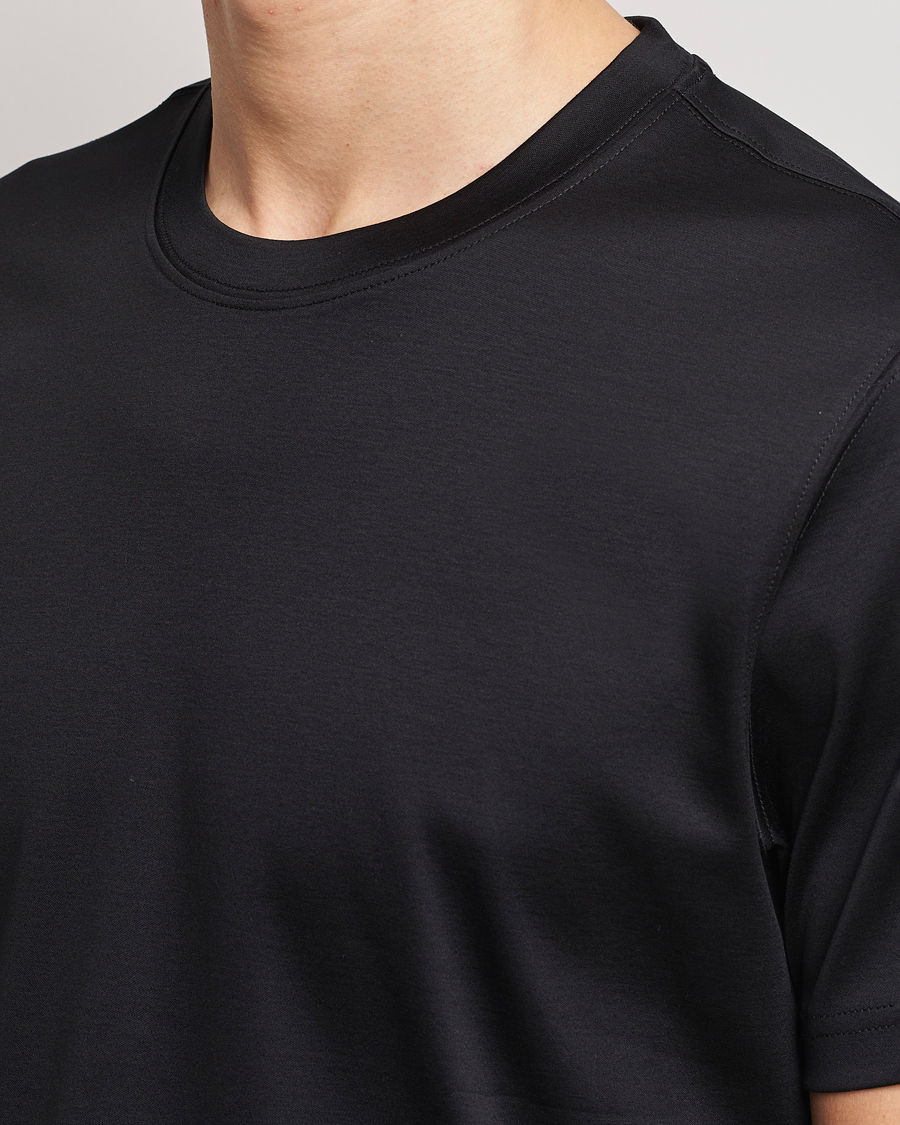 Eton Filo Di Scozia Cotton T-Shirt Black