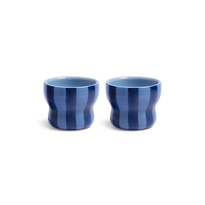 &klevering - Circus Becher 100 ml, blau (2er-Set)