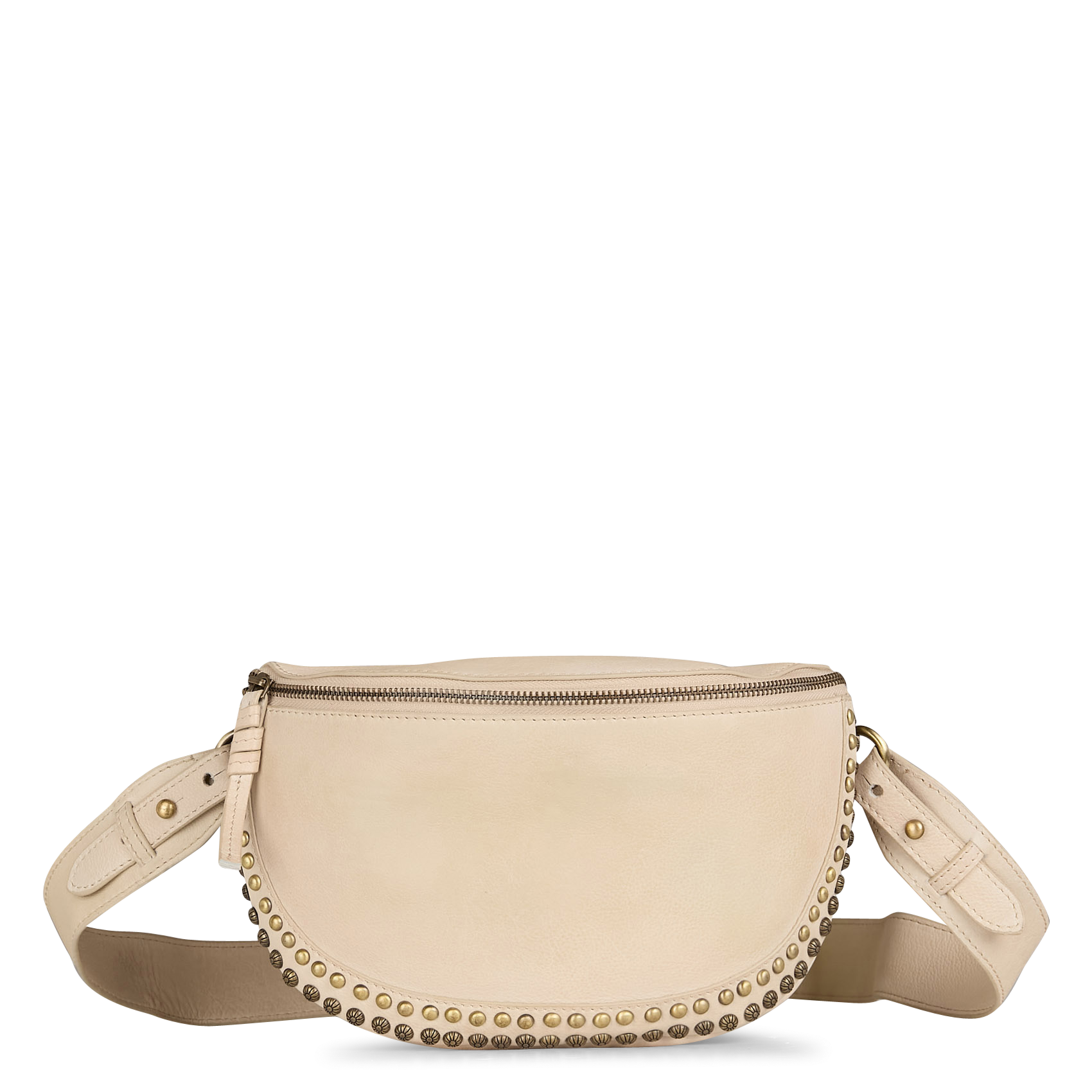 GASPARD - Sac banane en cuir | Beige