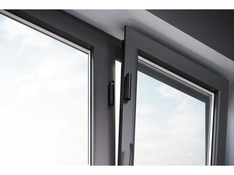 AJAX Öffnungsmelder Baseline DoorProtect Plus Jeweller Schw Kabelloser Magnetkontakt mit Erschütterungs- und Neigungssensoren