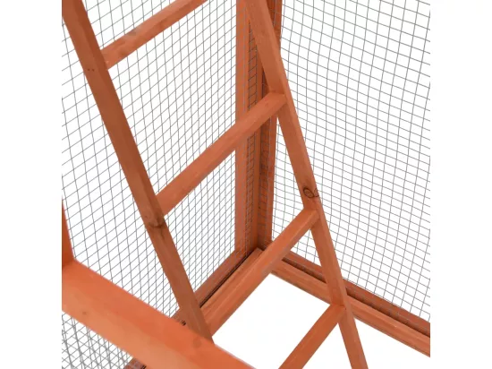 Cage à oiseaux 68x62x166 cm bois de sapin massif