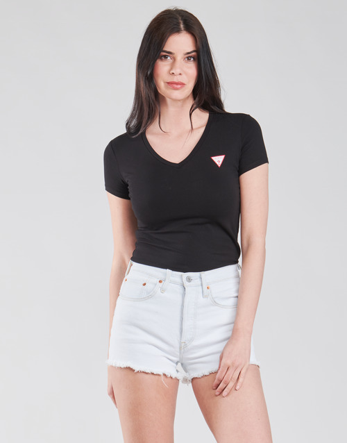 Guess - SS VN MINI TRIANGLE TEE - Noir