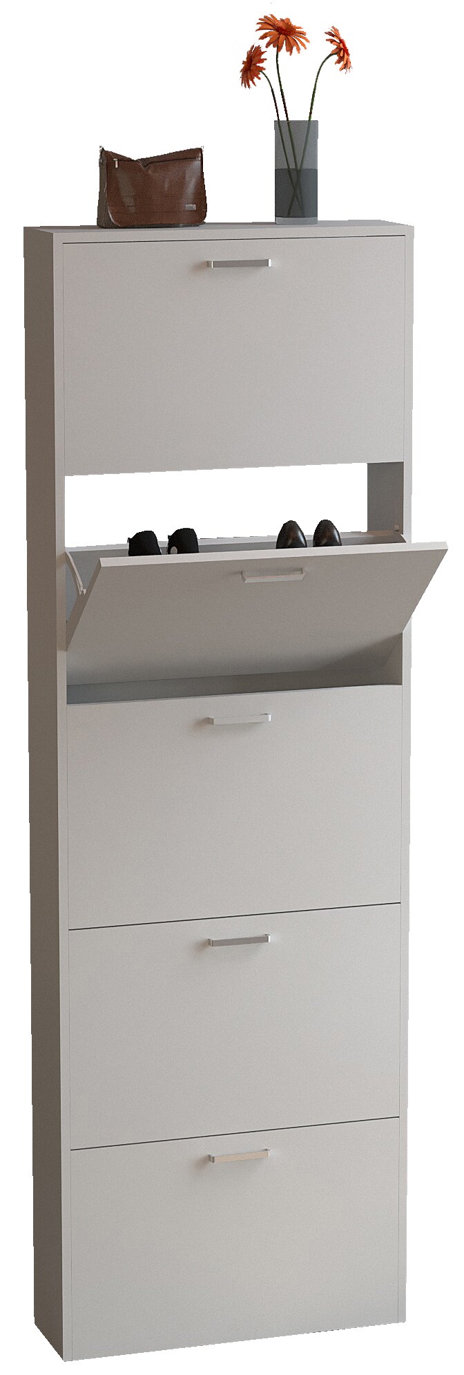 VCM Holz Regal Kipper Schuhregal Schuhschrank Schuhkipper 5 Sulos XL