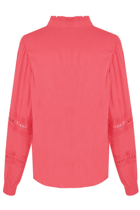 Fluresk roze dames blouse
