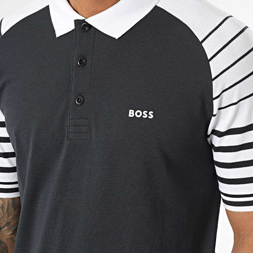 Polo Manches Courtes 50494331 Bleu Foncé Blanc