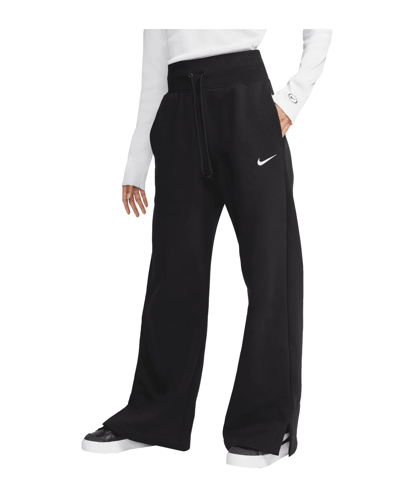Nike Phoenix Fleece Jogginghose Damen Schwarz F010
