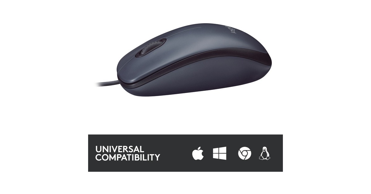 LogitechB100 Optical USB Mouse for Business  (Zwart, 800 dpi)