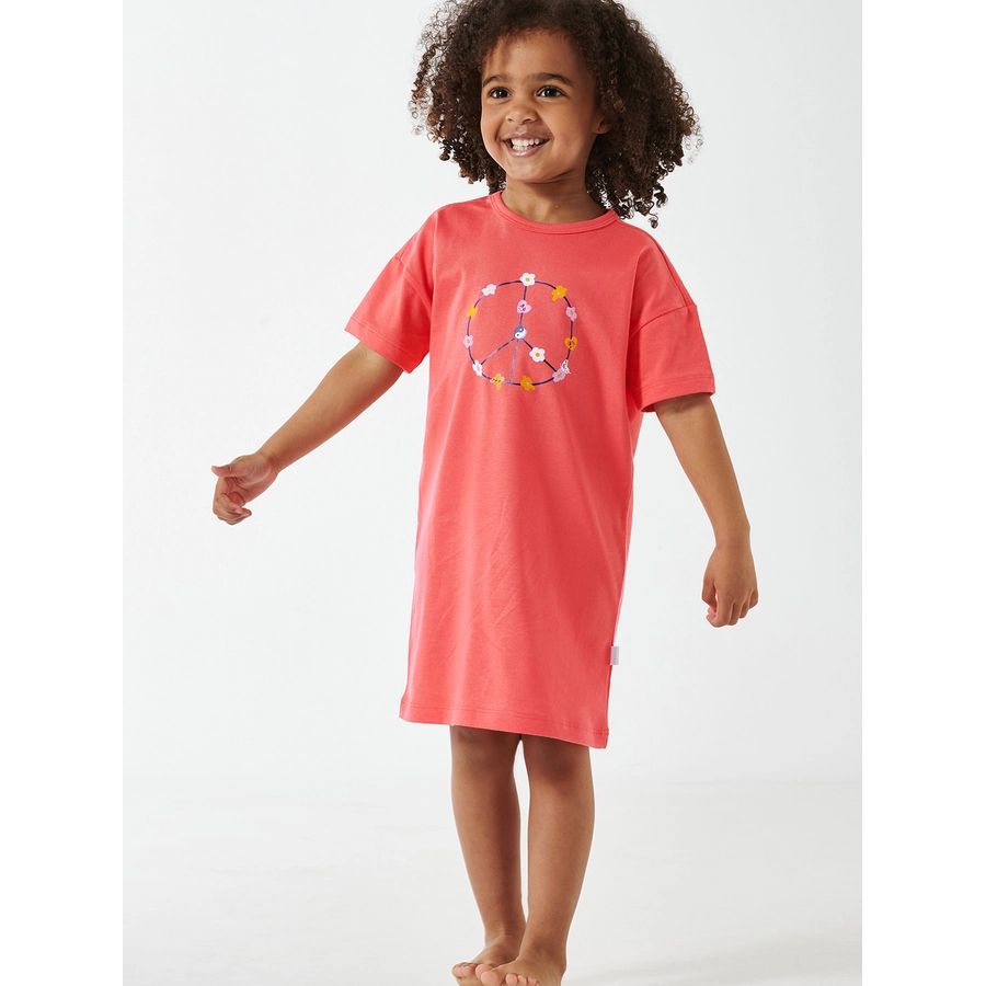 Schiesser Nachthemd Girls World Organic Cotton rot