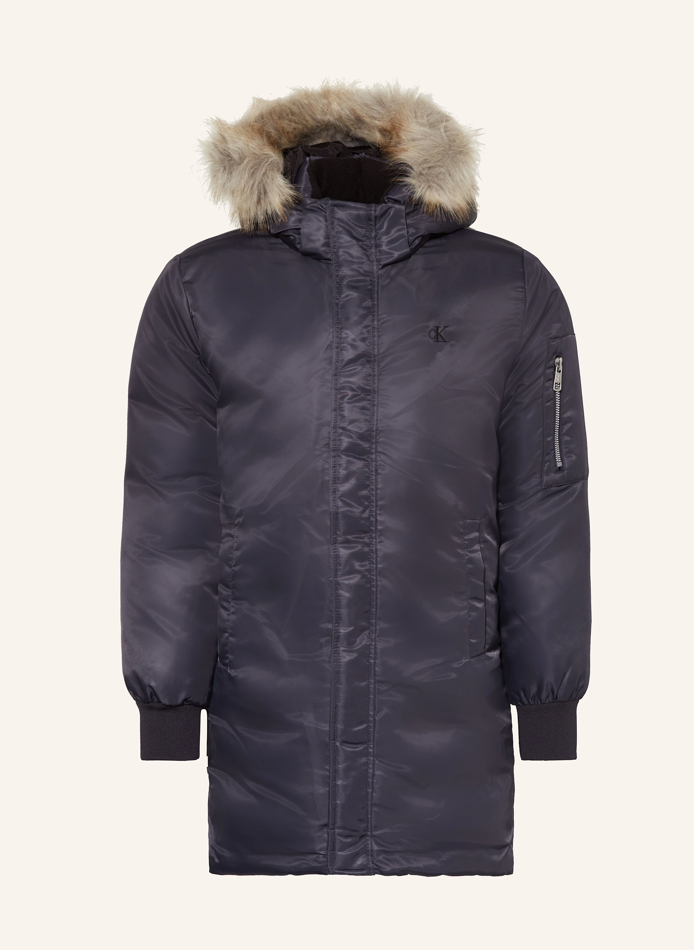 Calvin Klein Parka mit Kunstfell