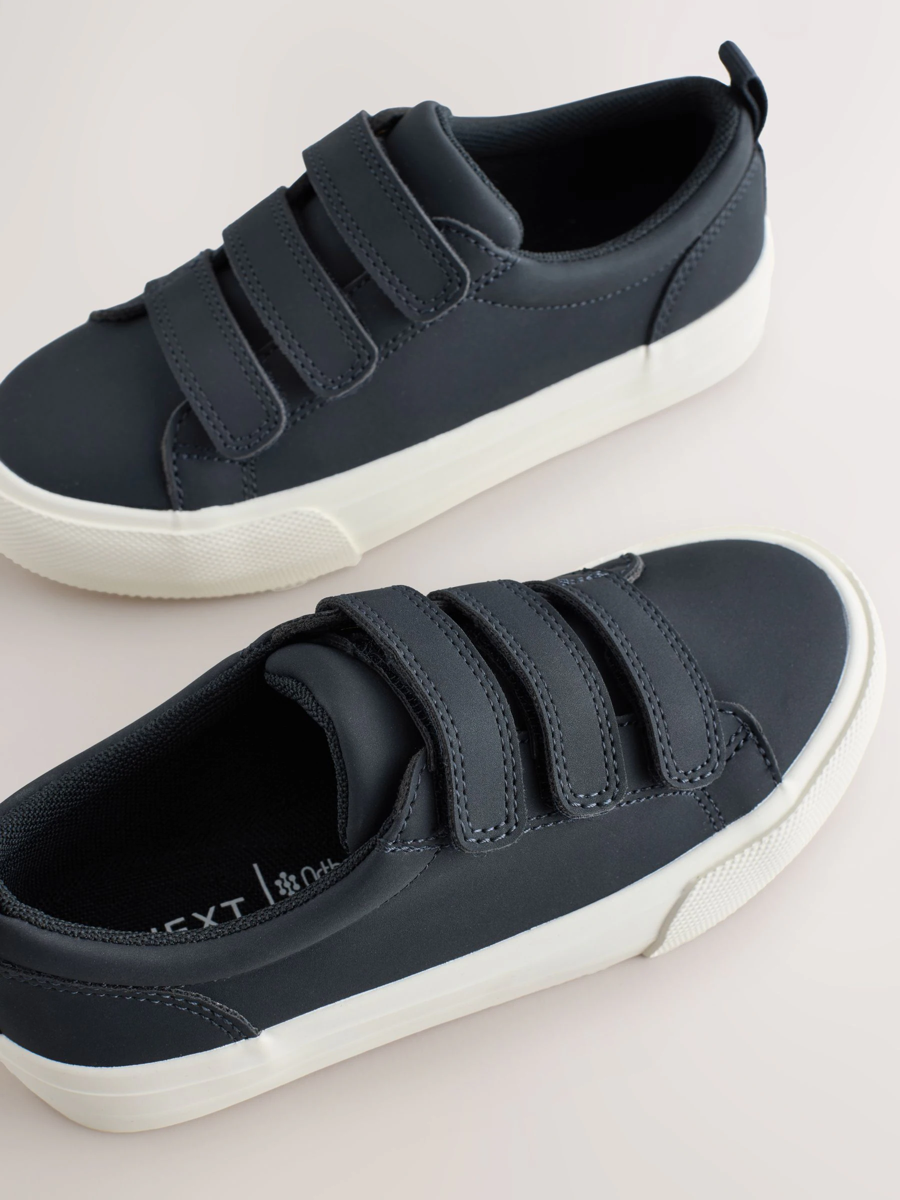 Marineblauw - Touch Fastening Slimme Casual Trainers