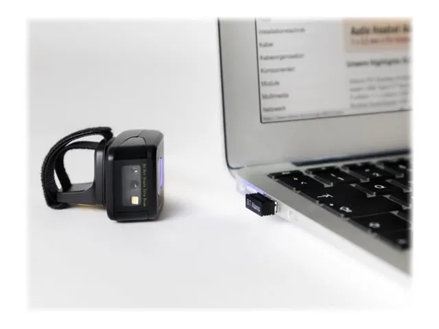 Delock ringstregkodescanner 1D og 2D med 2,4 GHz eller Bluetooth