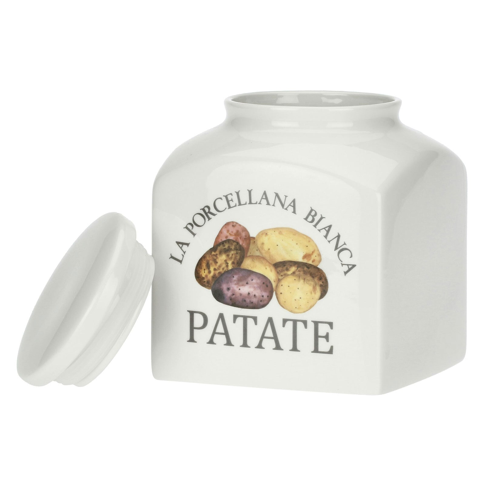 LA PORCELLANA BIANCA Vorratsdose CONSERVA Patate 3,5 Liter weiß