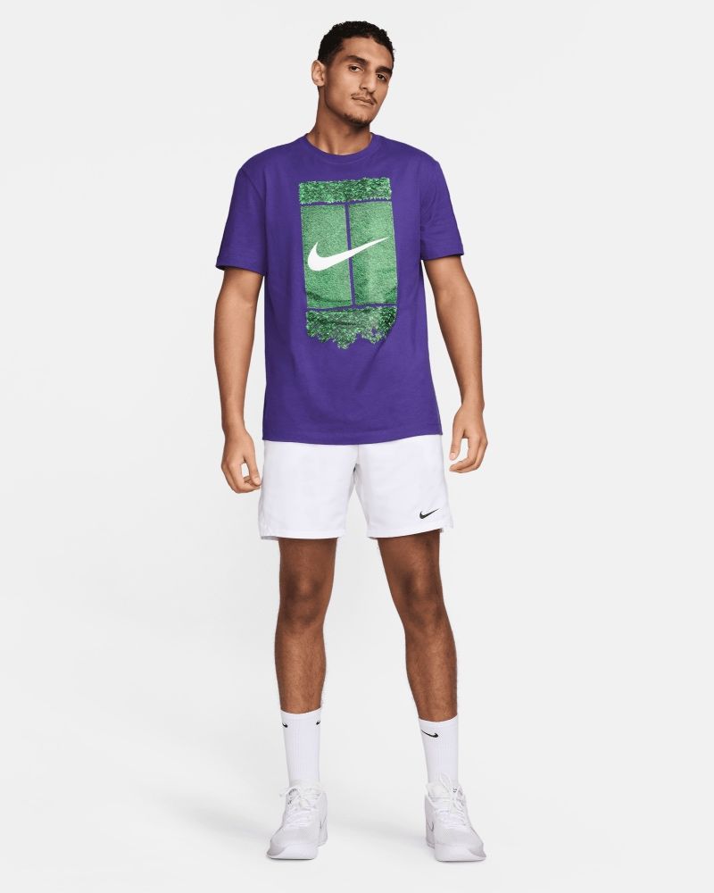 T-shirt Nike NikeCourt Violet pour homme