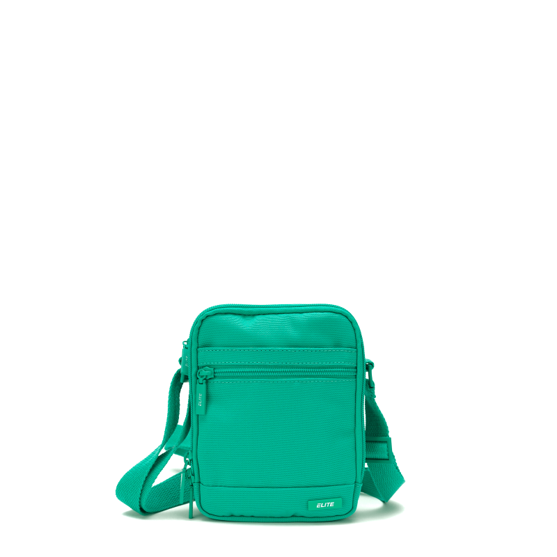 Sac Travers RFID Medium 17 cm Vert Emeraude