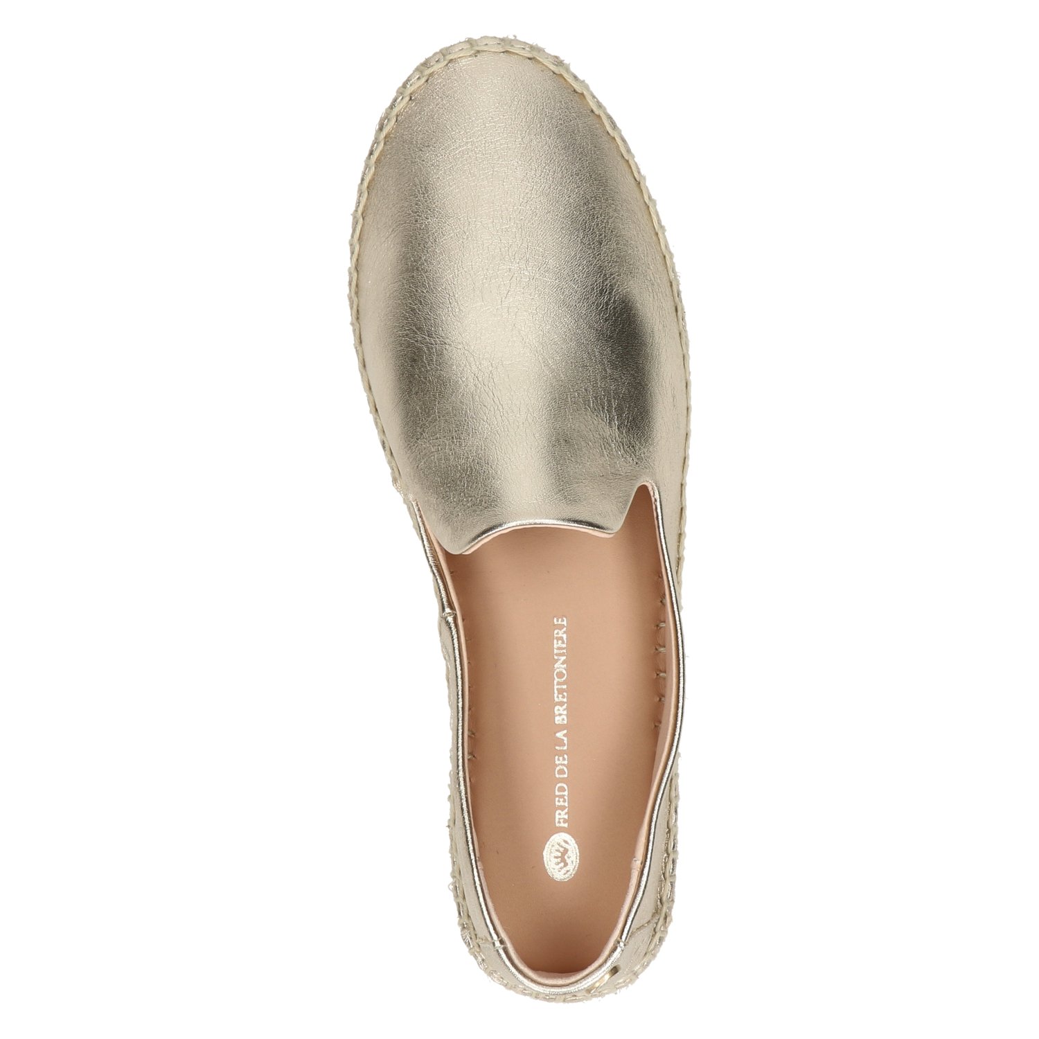 Fred de la Bretoniere dames espadrille Fred de la Bretoniere Goud