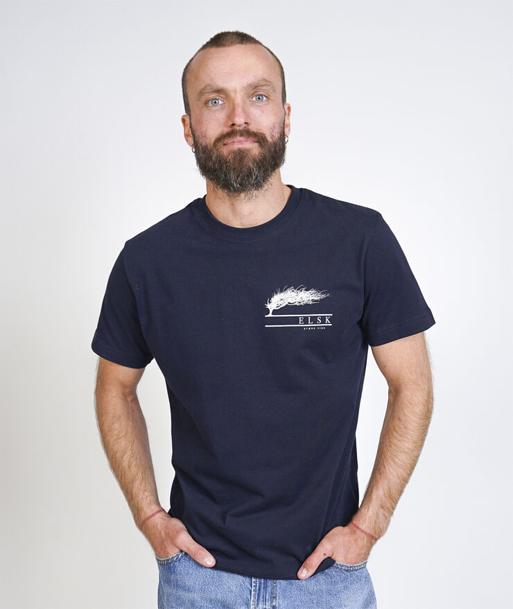 ELSK STÆRK VIND CH MEN'S BRUSHED T-SHIRT 100 dark navy
