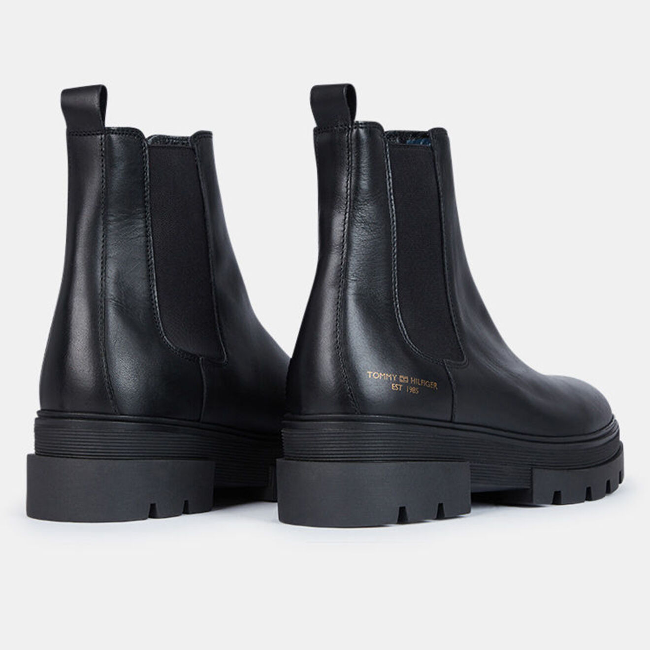 Tommy Hilfiger Chelsea boots en Cuir Monoch noires