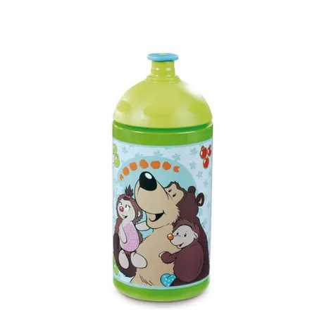 NICI Trinkflasche Bär Criz Lee und Igel Hedda und Henny, 19,5 cm