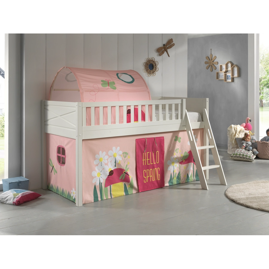VIPACK Spielbett SCOTT 90 x 200 cm Spring 2-teilig weiß