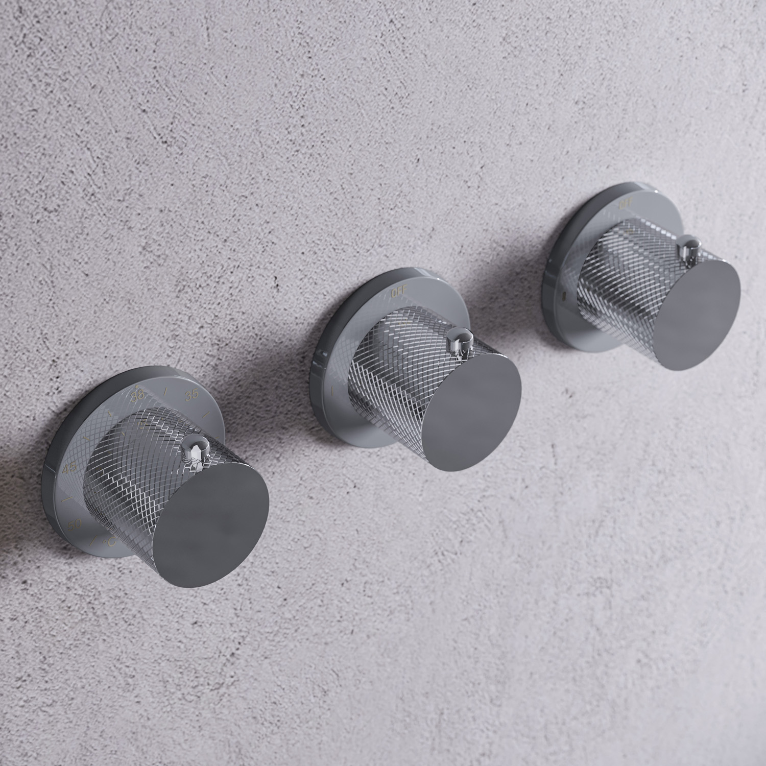 Saniclear Plus Curved inbouw regendouche met 30cm hoofddouche, muurarm en glijstang chroom