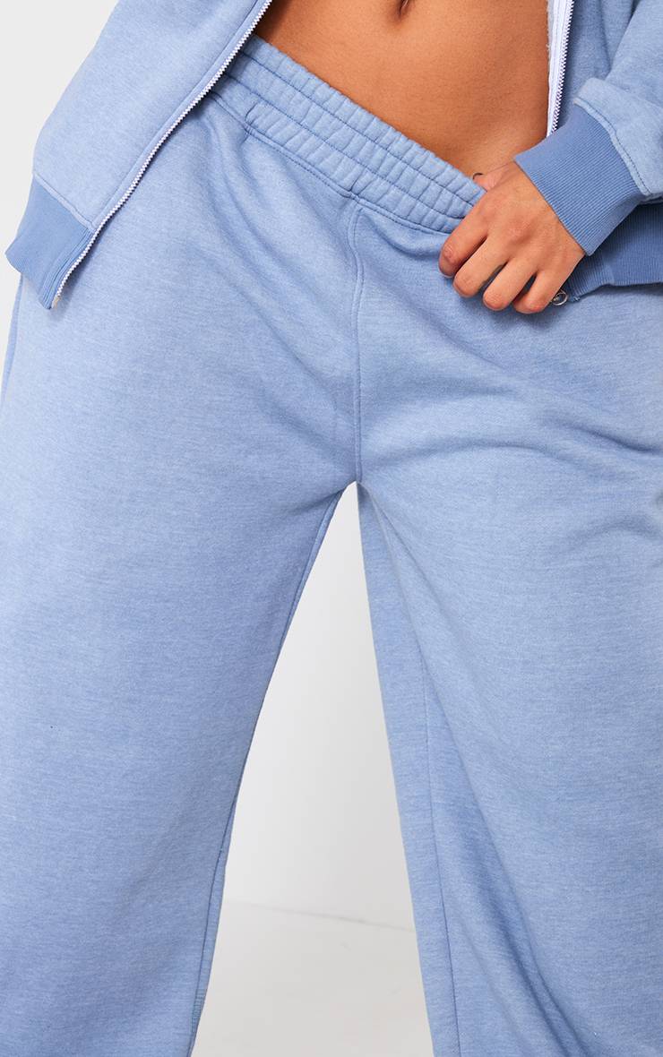 Petrol Blue Prettylittlething Shape Jogging Large À Jambes Évasées