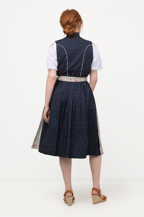 Dirndl, Herzausschnitt, Schmuckknöpfe, ärmellos