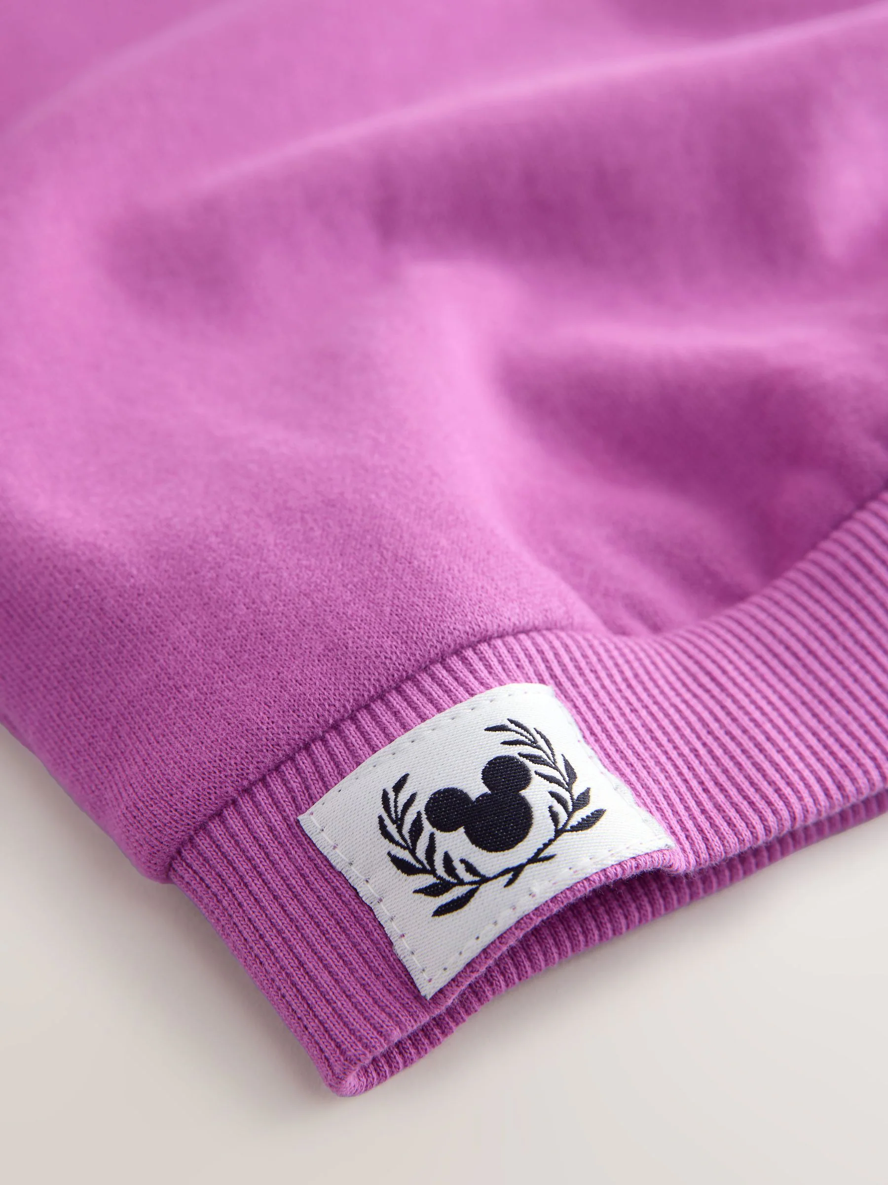 Purple Disney Mickey Mouse - Sweatshirt met kwartrits (3mnd -7jr)