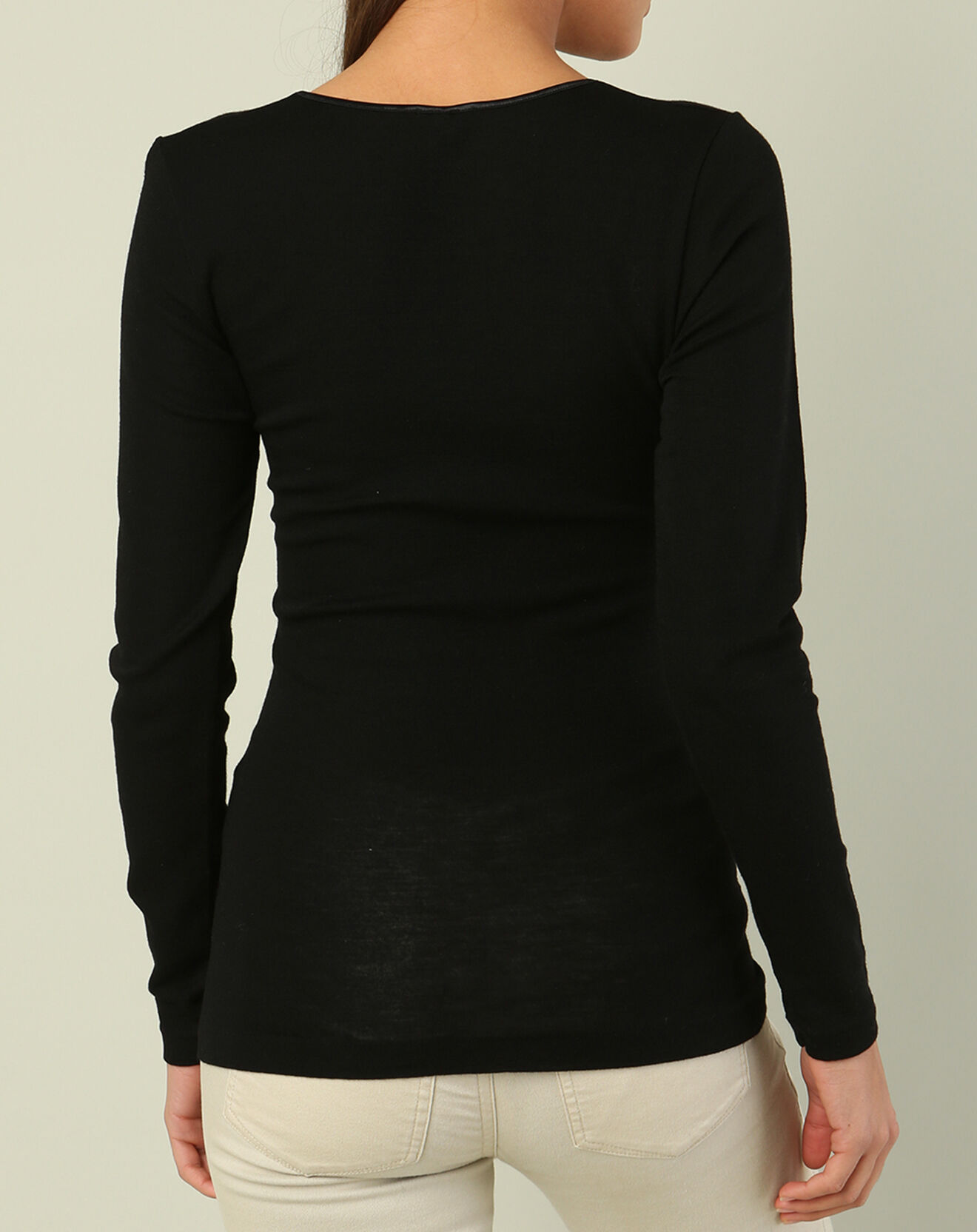 Mare Top Laine & Soie noir