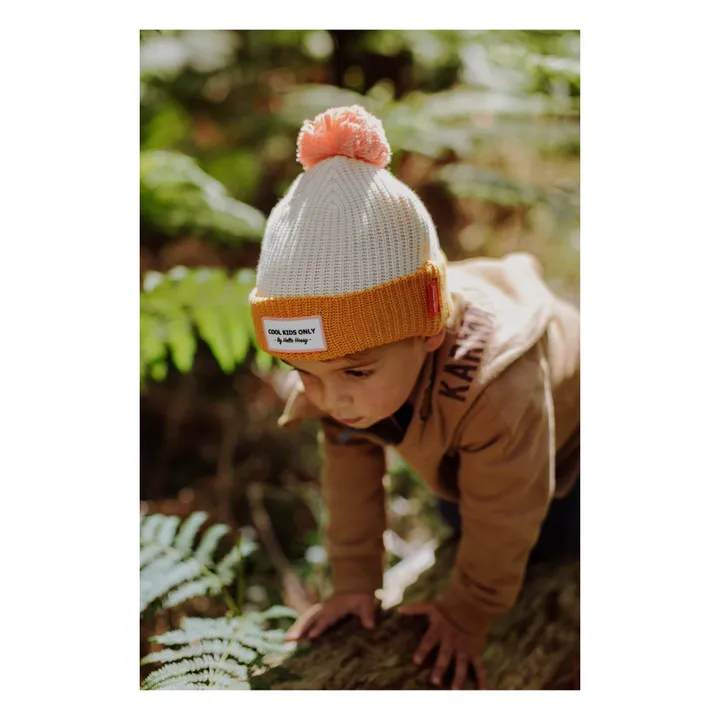Hello Hossy Bonnet Colorblock Coton Bio | Blanc