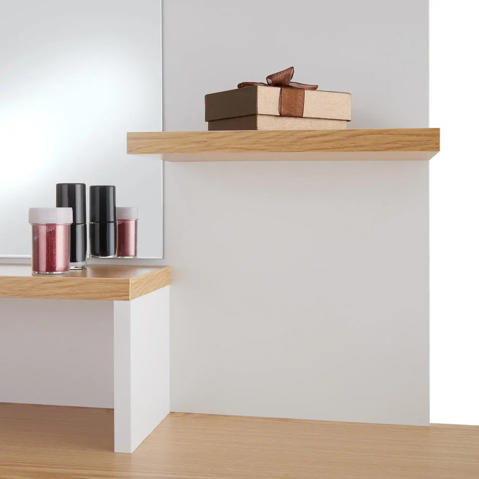 tectake Makeup-tafel Zoe , Wit/beuken
