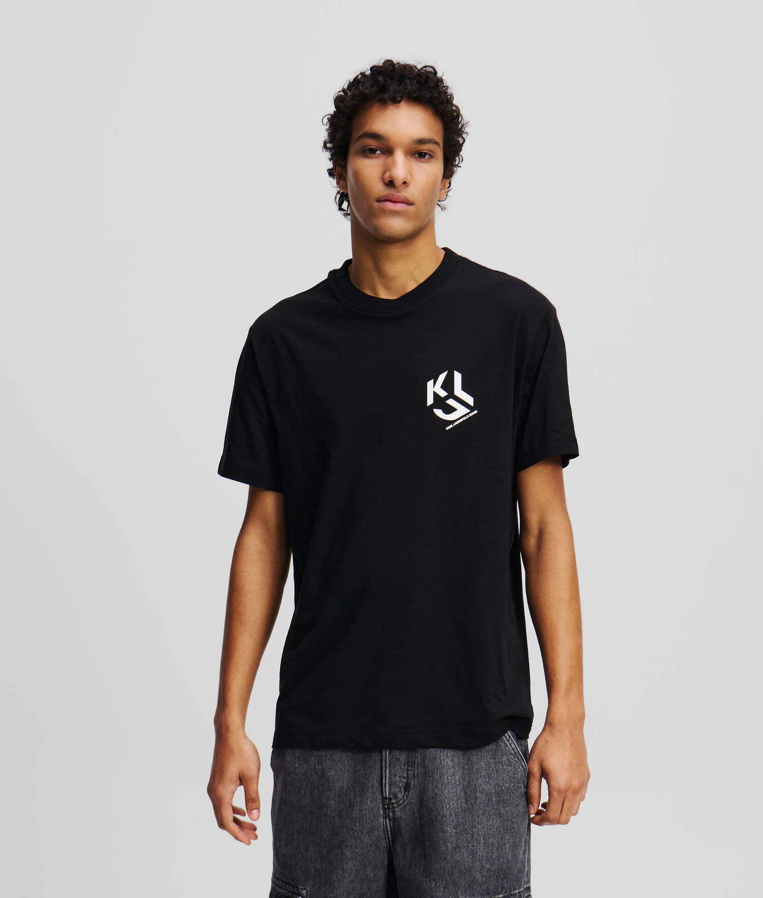 T-SHIRT AVEC MONOGRAMME - Noir