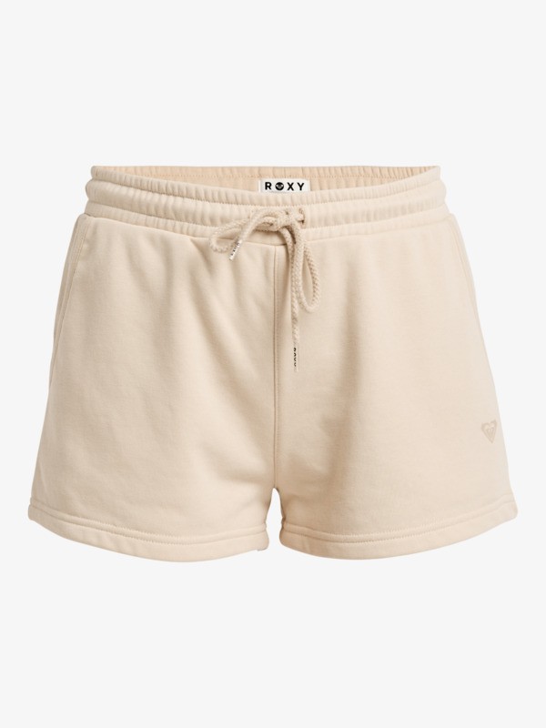 Surf Stoked Short à taille élastique Beige Femme