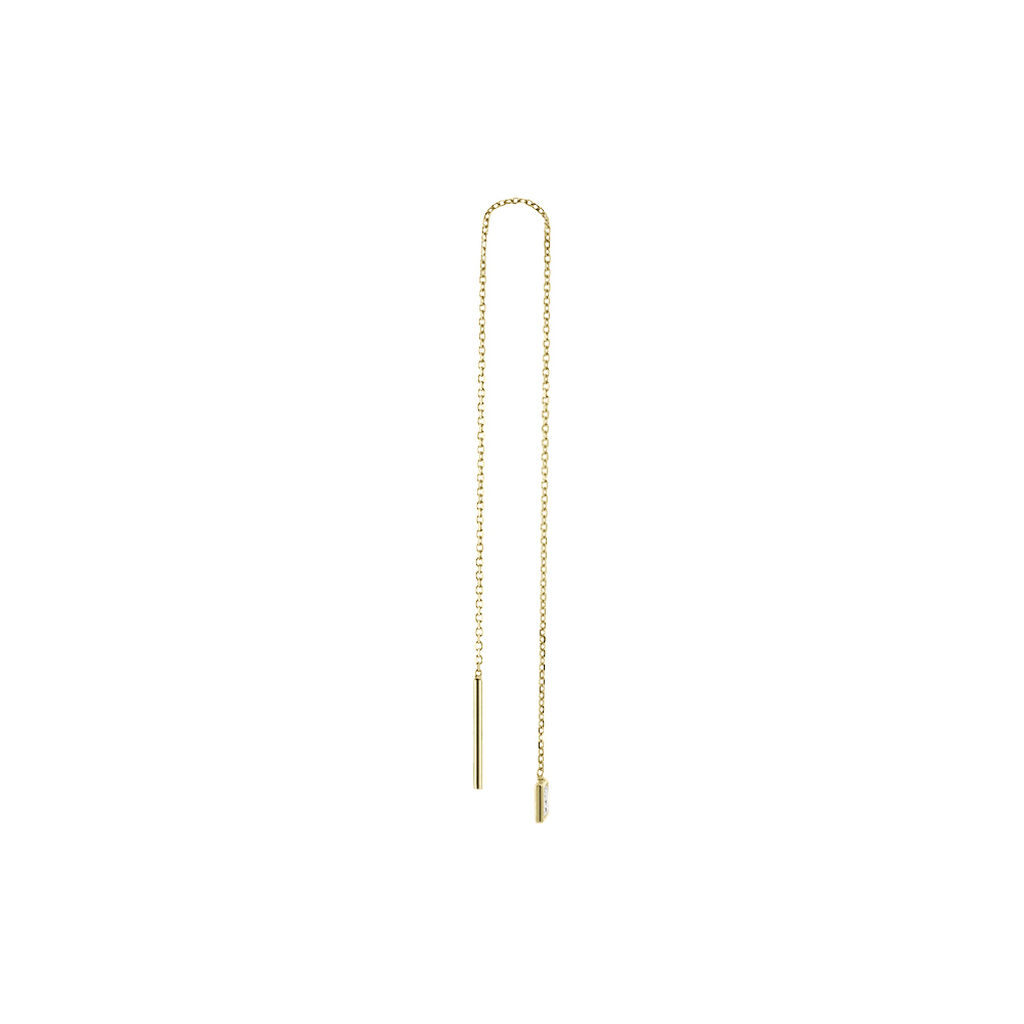 Boucle D'oreille Pendante Unitaire Or Jaune Douceur Oxydes