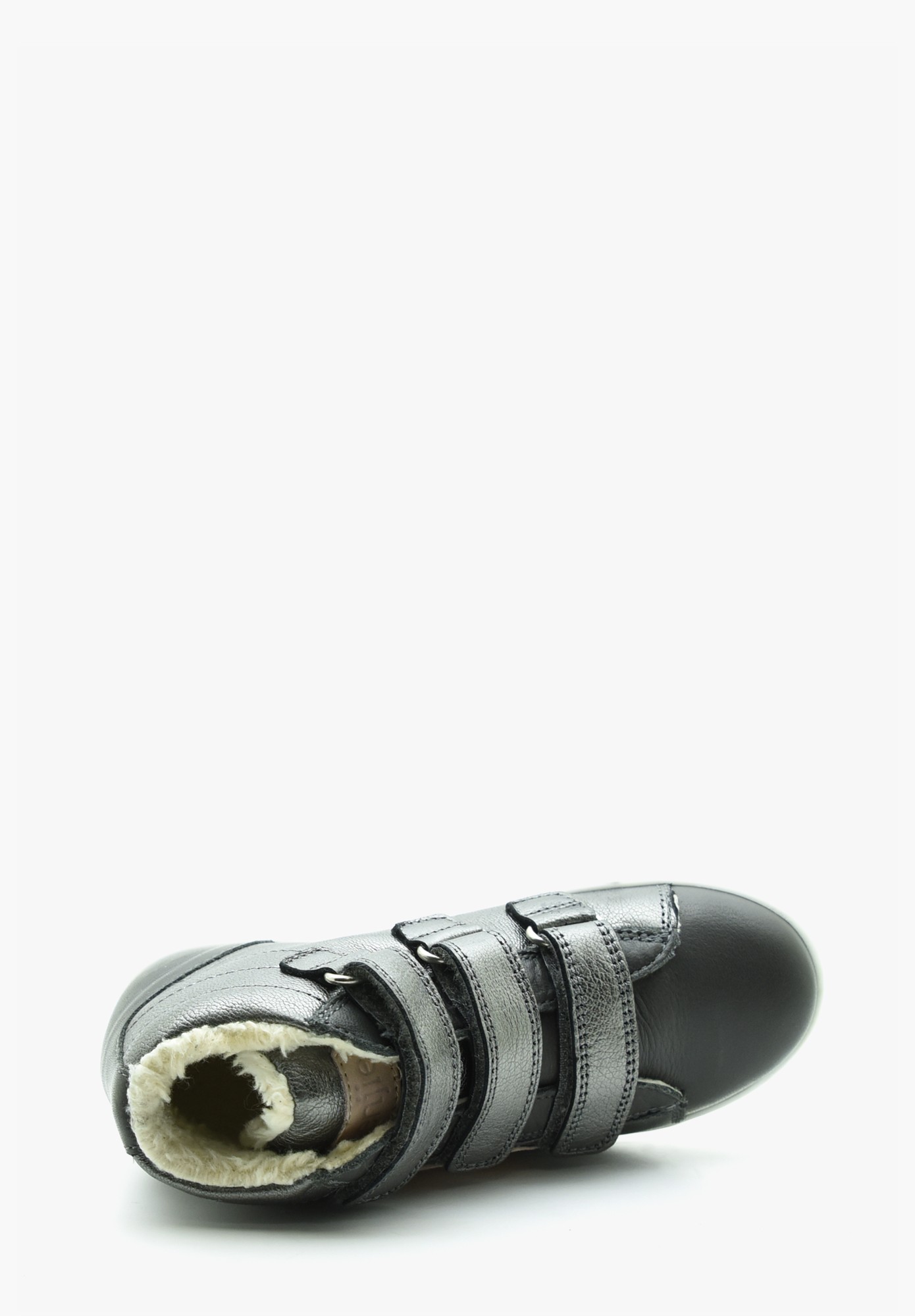 Cologny velcro TEX Wollfutter Kinder Anthrazit