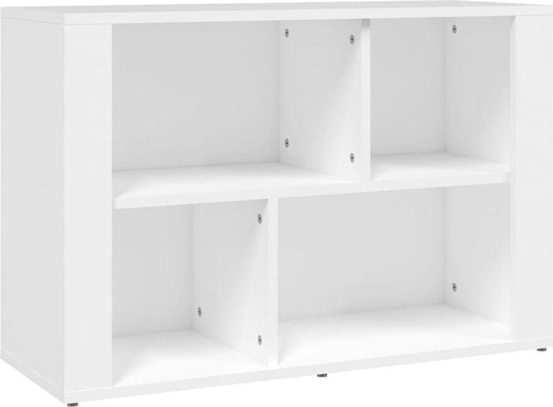 Dressoir - Wit - Bewerkte Hout - Voldoende Opbergruimte