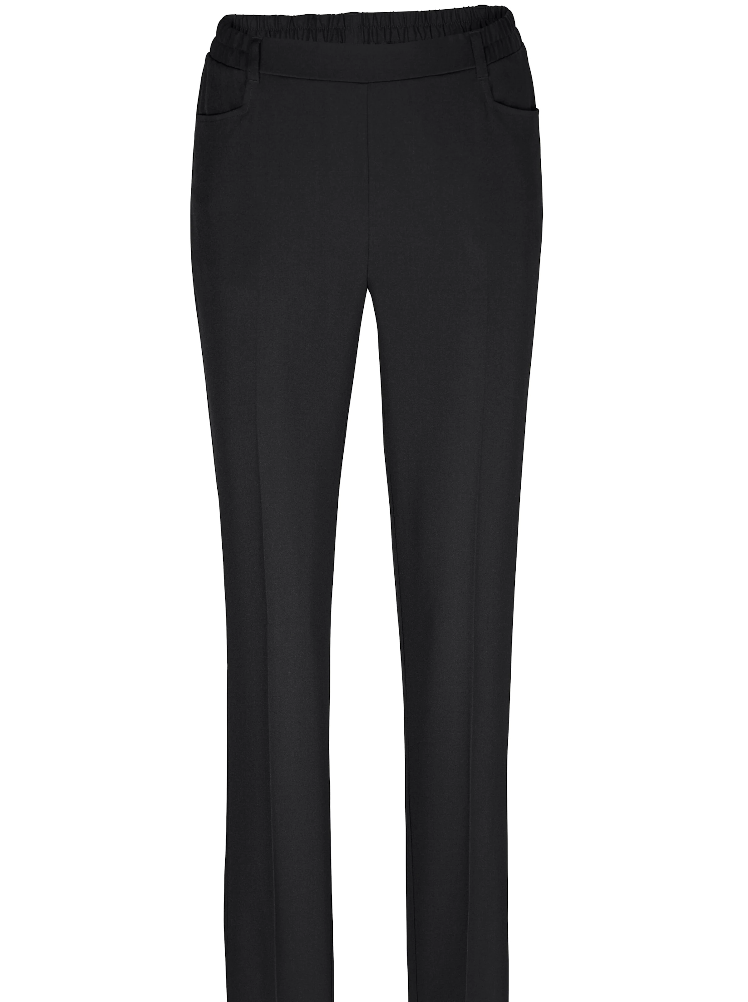 Bügelfaltenhose in schwarz