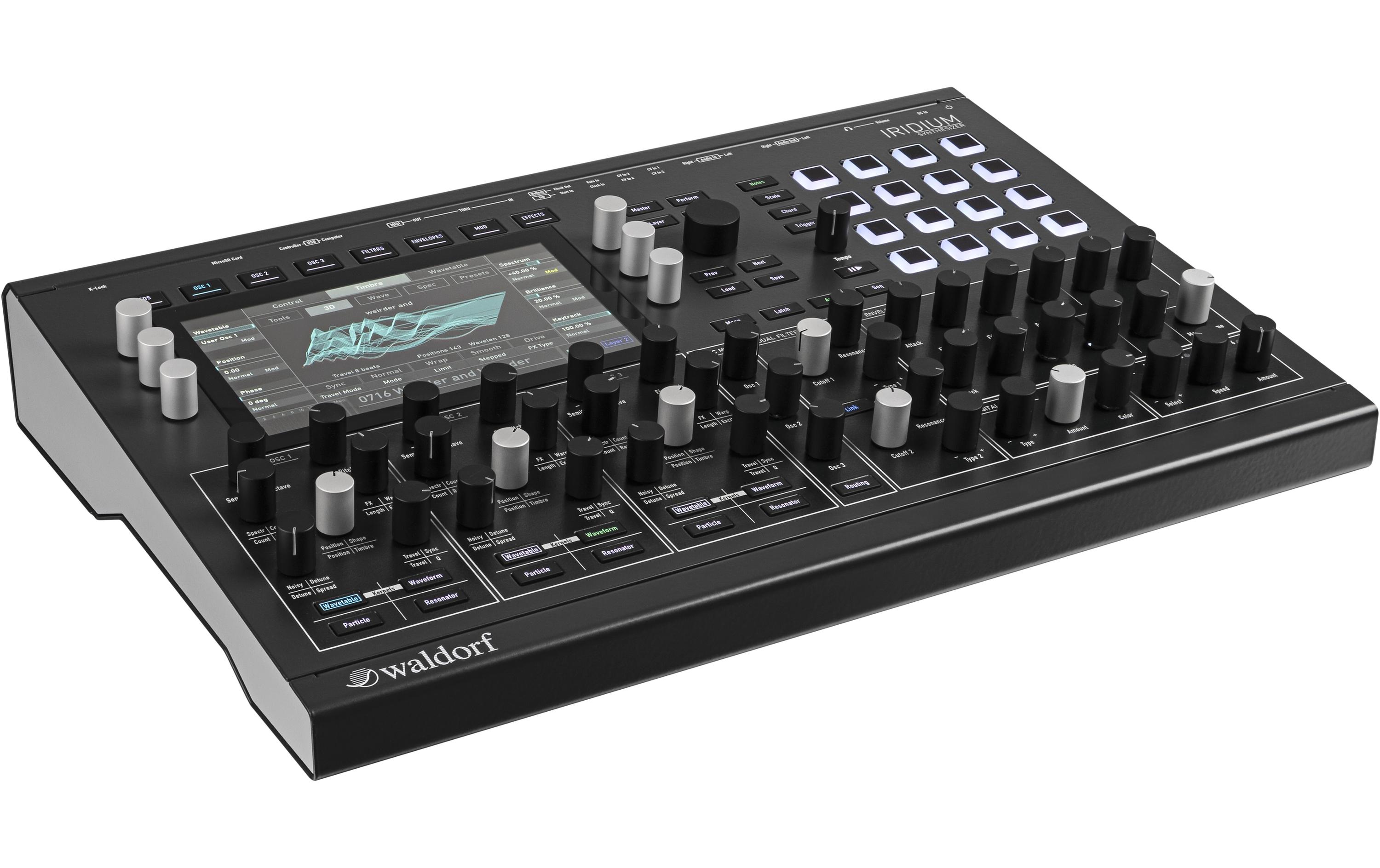 Synthesizer Iridium<br>Synthesizer-Engine und alle Synthese-Elemente von Quantum in einem Rack-kompatiblen Format