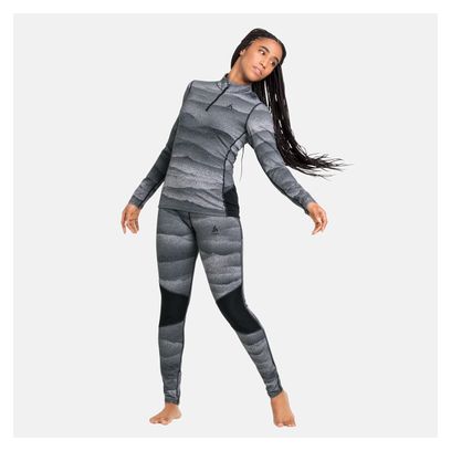 Maillot Manches Longues 1/2 Zip Odlo Whistler Eco Noir Femme