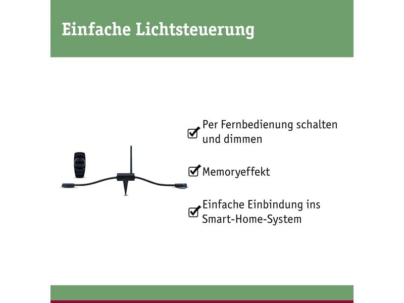 Paulmann Controller Plug & Shine mit Fernbedienung Schalten und dimmen Sie Ihr Plug & Shine System