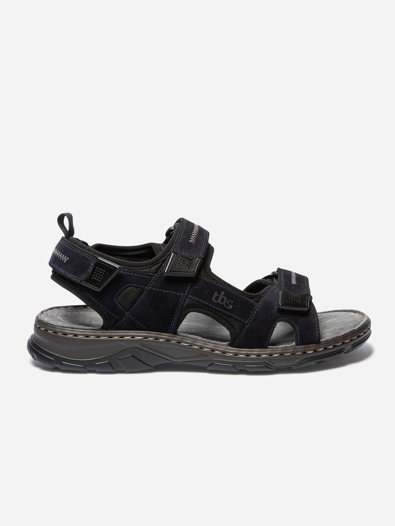 Sandales Homme Semelle Ortholite Cuir Marine