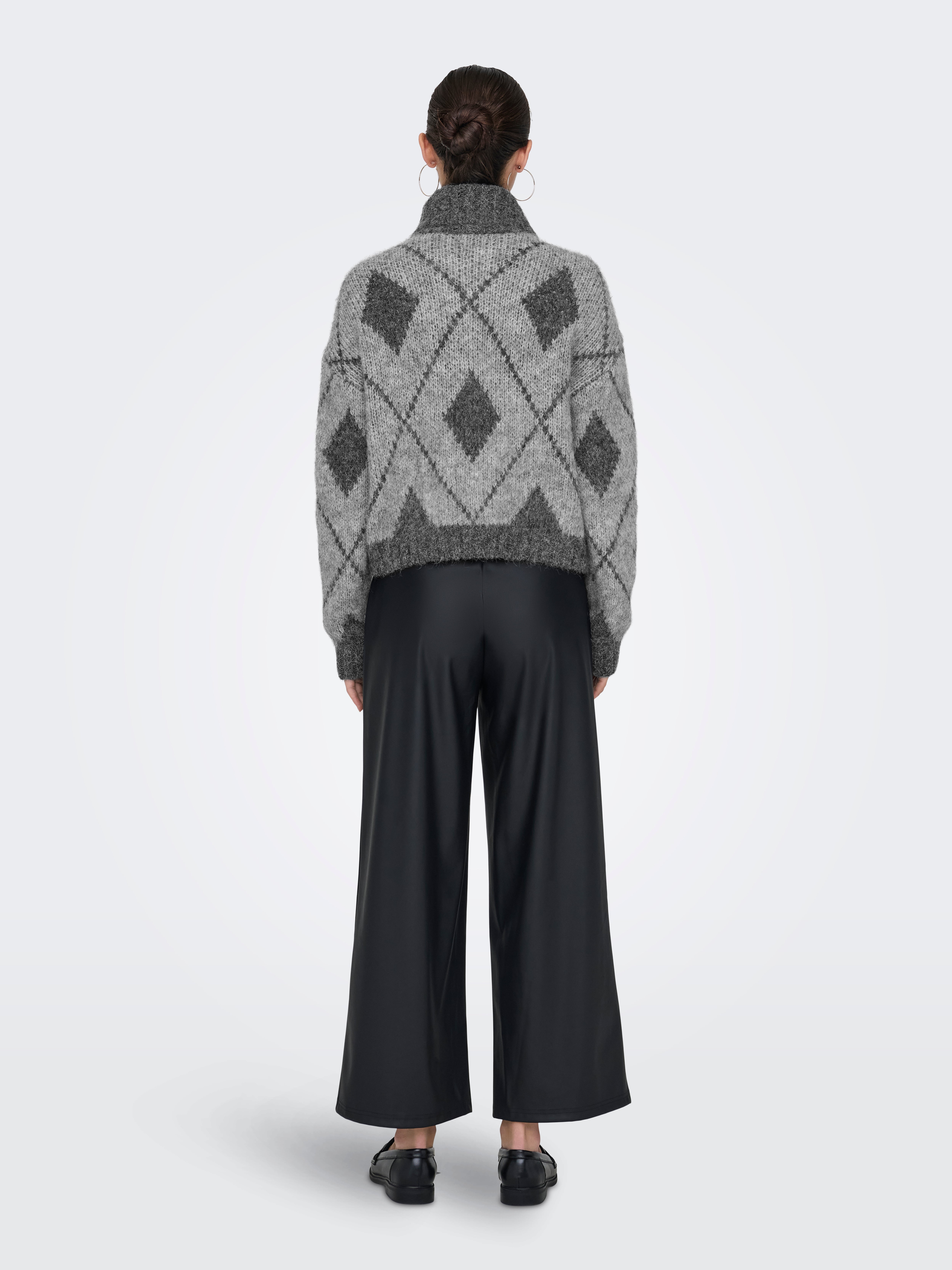 JDYZOEY Strickpullover Light Grey Melange