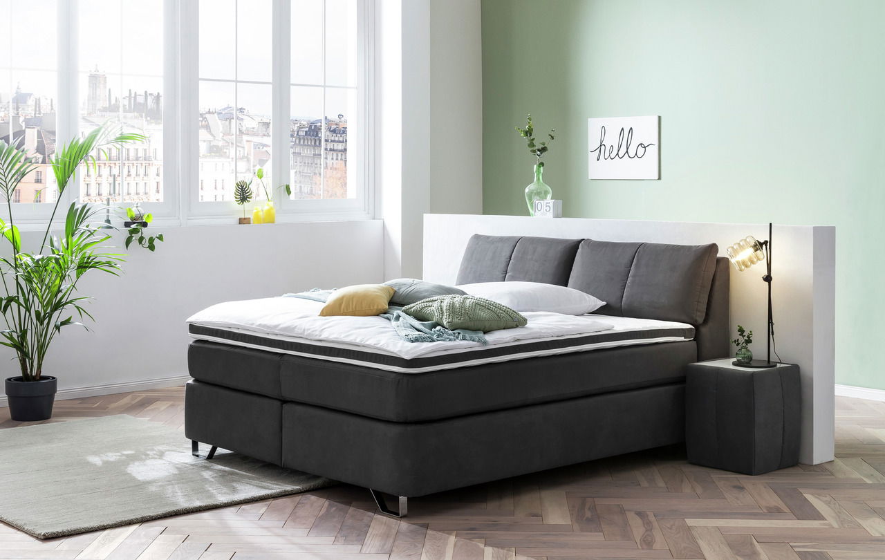 XORA Boxspringbett 180x200 H3/H3 TABEA
