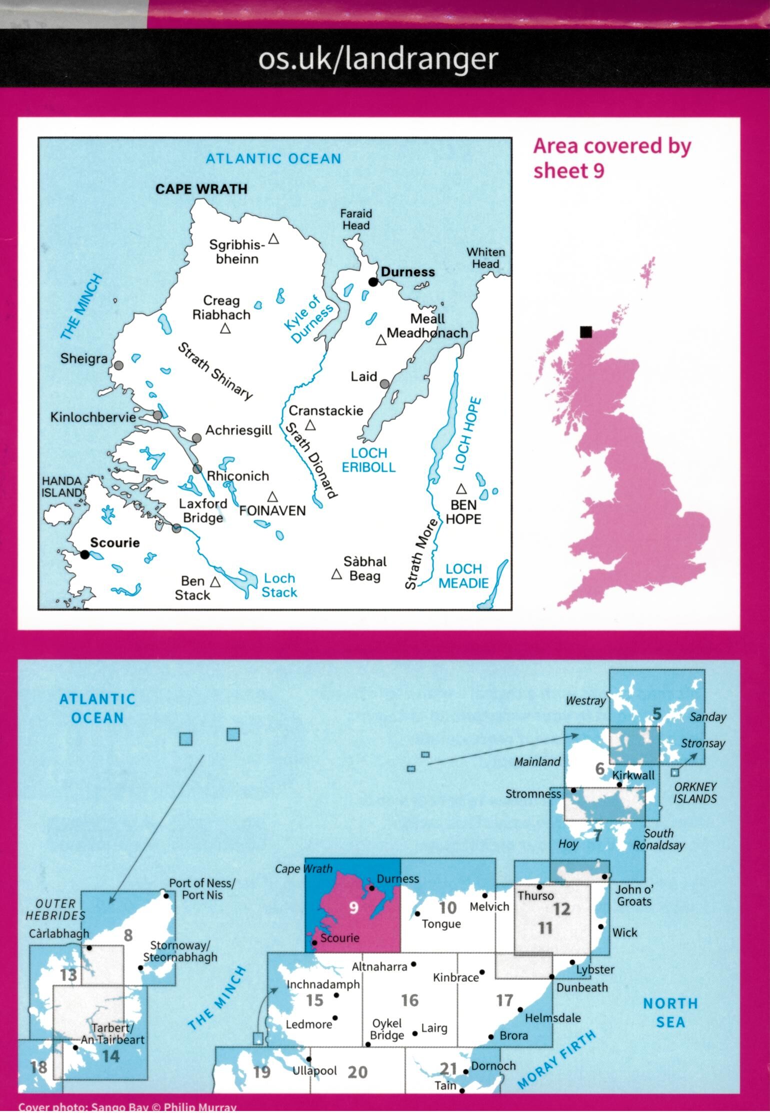 ORDNANCE SURVEY - 9 GB CAPE WRATH 1 50 000