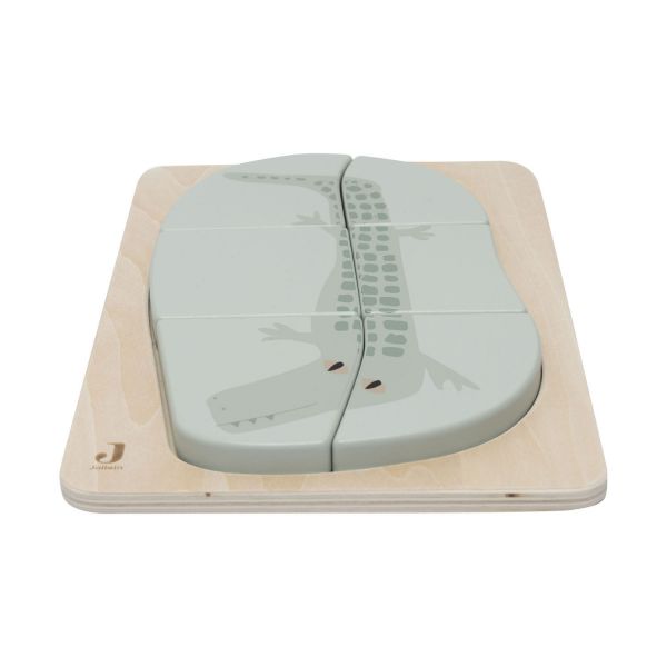 Jollein Jungle Jambo Houten Puzzel - Croco