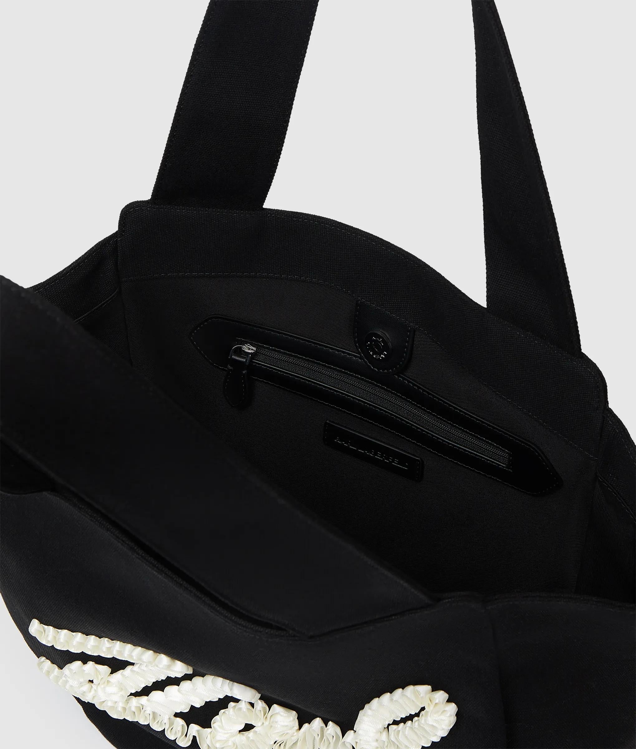 K/Signature shopper met ruches en logo